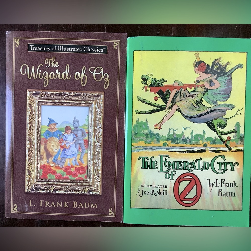 Wicked 2 Books! The Wizard of OZ & The Emerald City by Frank Baum